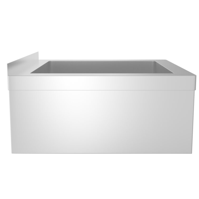 KoolMore 24'' L x 24'' W Stainless Steel Wall Mount Service Sink